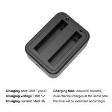 Load image into Gallery viewer, For Insta360 X3 PULUZ USB Dual Batteries Charger with  Indicator Light, Battery Charger