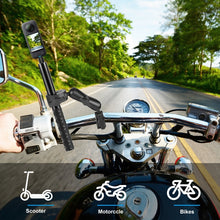 Load image into Gallery viewer, PULUZ Motorcycle Dualheads Crab Clamp Handlebar Fixed Mount for GoPro and Other Action Cameras