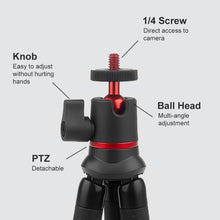 Load image into Gallery viewer, PULUZ Mini Octopus Flexible Tripod Holder with Remote Control for SLR Cameras, GoPro, Cellphone