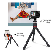 Load image into Gallery viewer, PULUZ Mini Octopus Flexible Tripod Holder with Remote Control for SLR Cameras, GoPro, Cellphone