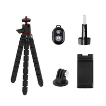 Load image into Gallery viewer, PULUZ Mini Octopus Flexible Tripod Holder with Remote Control for SLR Cameras, GoPro, Cellphone