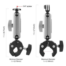 Load image into Gallery viewer, PULUZ Motorcycle Crab Pliers Clip Arm Mount with Mount Adapter &amp; Long Screw