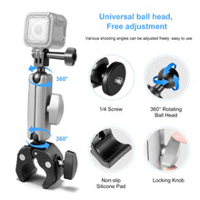 Load image into Gallery viewer, PULUZ Motorcycle Crab Pliers Clip Arm Mount with Mount Adapter &amp; Long Screw