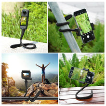 Load image into Gallery viewer, PULUZ Silicone Flexible Clip Mount Holder with Phone Clamp for Phones / GoPro, Silicone Flexible Clip