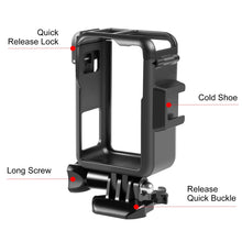 Load image into Gallery viewer, For DJI Osmo Action 4 / 3 PULUZ Vertical Plastic Protective Frame Cage with Cold Shoes, For DJI Osmo Action 5 Pro / 4 / 3 Vertical Cage