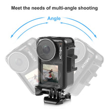 Load image into Gallery viewer, For DJI Osmo Action 4 / 3 PULUZ Vertical Plastic Protective Frame Cage with Cold Shoes, For DJI Osmo Action 5 Pro / 4 / 3 Vertical Cage