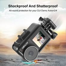Load image into Gallery viewer, For DJI Osmo Action 4 / 3 PULUZ Vertical Plastic Protective Frame Cage with Cold Shoes, For DJI Osmo Action 5 Pro / 4 / 3 Vertical Cage