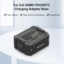 Load image into Gallery viewer, For DJI OSMO Pocket 3 PULUZ USB-C / Type-C Dock Desktop Charging Base Aluminum Alloy Bracket, Desktop Charging Base