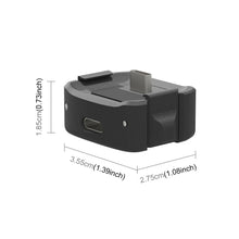 Load image into Gallery viewer, For DJI OSMO Pocket 3 PULUZ USB-C / Type-C Dock Desktop Charging Base Aluminum Alloy Bracket, Desktop Charging Base