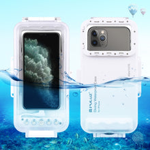 Load image into Gallery viewer, PULUZ 45m/147ft Waterproof Diving Case Photo Video Taking Underwater Housing Cover for iPhone 14 Series, iPhone 13 Series, iPhone 12 Series, iPhone 11 Series, iPhone X Series, iPhone 8 &amp; 7, iPhone 6s, iOS 13.0 or Above Version iPhone