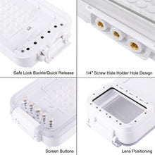 Load image into Gallery viewer, PULUZ 45m/147ft Waterproof Diving Case Photo Video Taking Underwater Housing Cover for iPhone 14 Series, iPhone 13 Series, iPhone 12 Series, iPhone 11 Series, iPhone X Series, iPhone 8 &amp; 7, iPhone 6s, iOS 13.0 or Above Version iPhone