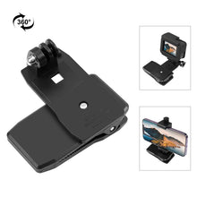 Load image into Gallery viewer, PULUZ 4 in 1 360 Degree Rotating Backpack Hat QR Clip Rec-mounts with Phone Clamp Kit