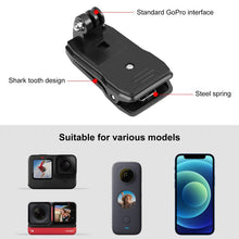 Load image into Gallery viewer, PULUZ 4 in 1 360 Degree Rotating Backpack Hat QR Clip Rec-mounts with Phone Clamp Kit