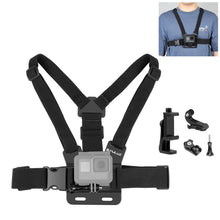Load image into Gallery viewer, PULUZ  5 in 1 Adjustable Body Mount Belt Chest Strap with Phone Clamp &amp; J Hook Mount &amp; Long Screw Kit