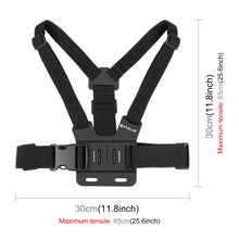 Load image into Gallery viewer, PULUZ  5 in 1 Adjustable Body Mount Belt Chest Strap with Phone Clamp &amp; J Hook Mount &amp; Long Screw Kit