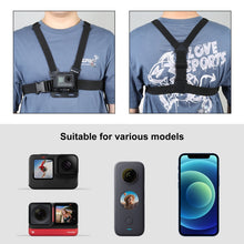 Load image into Gallery viewer, PULUZ  5 in 1 Adjustable Body Mount Belt Chest Strap with Phone Clamp &amp; J Hook Mount &amp; Long Screw Kit