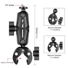 Load image into Gallery viewer, PULUZ Motorcycle Crab Clamp Handlebar Fixed Mount Holder for GoPro and Other Action Cameras, Crab Clamp Mount
