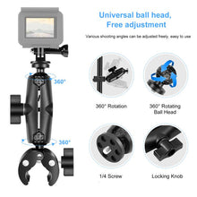 Load image into Gallery viewer, PULUZ Motorcycle Crab Clamp Handlebar Fixed Mount Holder for GoPro and Other Action Cameras, Crab Clamp Mount
