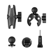Load image into Gallery viewer, PULUZ Motorcycle Crab Clamp Handlebar Fixed Mount Holder for GoPro and Other Action Cameras, Crab Clamp Mount