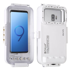 PULUZ 45m/147ft Waterproof Diving Case Photo Video Taking Underwater Housing Cover for iPhone 17 Pro / 17 / Air / 16 / 16 Pro / 15 / 15 Pro, Galaxy, Huawei, Xiaomi, Google Android OTG Smartphones with Type-C Port