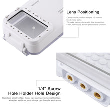 Load image into Gallery viewer, PULUZ 45m/147ft Waterproof Diving Case Photo Video Taking Underwater Housing Cover for iPhone 17 Pro / 17 / Air / 16 / 16 Pro / 15 / 15 Pro, Galaxy, Huawei, Xiaomi, Google Android OTG Smartphones with Type-C Port, Universal Case for Type-C Port Phones