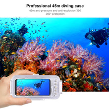 Load image into Gallery viewer, PULUZ 45m/147ft Waterproof Diving Case Photo Video Taking Underwater Housing Cover for iPhone 17 Pro / 17 / Air / 16 / 16 Pro / 15 / 15 Pro, Galaxy, Huawei, Xiaomi, Google Android OTG Smartphones with Type-C Port, Universal Case for Type-C Port Phones