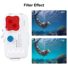 Load image into Gallery viewer, PULUZ 40m/130ft Waterproof Diving Case for iPhone 16 / 15 / 15 Pro / 14 / 14 Pro / 13 / 13 Pro / 12 / 12 Pro, with One-way Valve Photo Video Taking Underwater Housing Cover