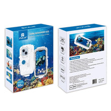 Load image into Gallery viewer, PULUZ 40m/130ft Waterproof Diving Case for iPhone 16 / 15 / 15 Pro / 14 / 14 Pro / 13 / 13 Pro / 12 / 12 Pro, with One-way Valve Photo Video Taking Underwater Housing Cover