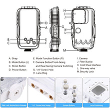 Load image into Gallery viewer, PULUZ 40m/130ft Waterproof Diving Case for iPhone 16 / 15 / 15 Pro / 14 / 14 Pro / 13 / 13 Pro / 12 / 12 Pro, with One-way Valve Photo Video Taking Underwater Housing Cover, For iPhone 14 / 14 Pro