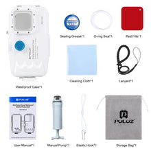 Load image into Gallery viewer, PULUZ 40m/130ft Waterproof Diving Case for iPhone 16 / 15 / 15 Pro / 14 / 14 Pro / 13 / 13 Pro / 12 / 12 Pro, with One-way Valve Photo Video Taking Underwater Housing Cover, For iPhone 14 / 14 Pro