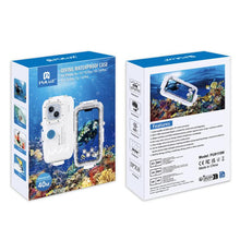 Load image into Gallery viewer, PULUZ 40m/130ft Waterproof Diving Case for iPhone 16 / 15 / 15 Pro / 14 / 14 Pro / 13 / 13 Pro / 12 / 12 Pro, with One-way Valve Photo Video Taking Underwater Housing Cover, For iPhone 14 / 14 Pro