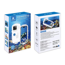 Load image into Gallery viewer, PULUZ 40m/130ft Waterproof Diving Case for 15 Pro Max / 15 Plus / iPhone 14 Plus / 14 Pro Max / 13 Pro Max / 12 Pro Max / 11 Pro Max, with One-way Valve Photo Video Taking Underwater Housing Cover, For iPhone 14 Plus / 14 Pro Max