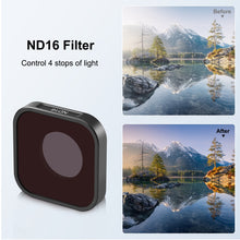 Load image into Gallery viewer, PULUZ Action Camera ND16 Lens Filter For GoPro Hero11 Black / Hero11 Black mini / HERO10 Black / HERO9 Black, ND16