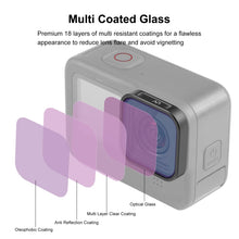 Load image into Gallery viewer, PULUZ Action Camera UV Lens Filter For GoPro Hero11 Black / Hero11 Black mini / HERO10 Black / HERO9 Black, UV
