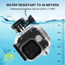 Load image into Gallery viewer, For GoPro Hero11 Mini Black PULUZ 40m Waterproof Housing Protective Case with Buckle Basic Mount &amp; Screw, For GoPro Hero11 Black Mini