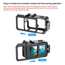 Load image into Gallery viewer, For DJI Osmo Action 4 / 3 PULUZ Metal Cage Expansion Adapter Frame with Cold Shoe, For DJI Osmo Action 4 / 3 Metal Cage