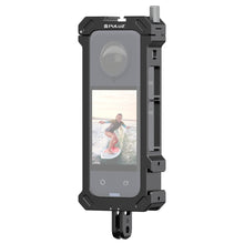 Load image into Gallery viewer, For Insta360 X4 PULUZ Metal Protective Cage Rig Housing Frame with Expand Cold Shoe Base &amp; Tripod Adapter, Cold Shoe Metal Cage