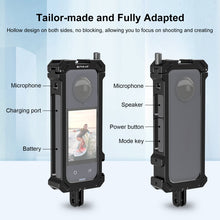 Load image into Gallery viewer, For Insta360 X4 PULUZ Metal Protective Cage Rig Housing Frame with Expand Cold Shoe Base &amp; Tripod Adapter, Cold Shoe Metal Cage