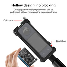 Load image into Gallery viewer, For Insta360 X4 PULUZ Metal Protective Cage Rig Housing Frame with Expand Cold Shoe Base &amp; Tripod Adapter, Cold Shoe Metal Cage