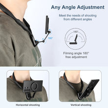 Load image into Gallery viewer, PULUZ Magnetic Collar Bracket POV View Mount with Phone Clamp for GoPro Action Cameras / Phones, Magnetic Collar Bracket