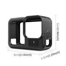 Load image into Gallery viewer, For GoPro HERO13 Black PULUZ Silicone Protective Case Side Interface Cover with Wrist Strap &amp; Lens Cover, For GoPro HERO13 Black Silicone Case + Side Cover