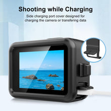 Load image into Gallery viewer, For GoPro HERO13 Black PULUZ Silicone Protective Case Side Interface Cover with Wrist Strap &amp; Lens Cover, For GoPro HERO13 Black Silicone Case + Side Cover