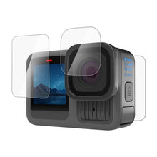 Load image into Gallery viewer, For GoPro HERO13 Black PULUZ 3 in 1 Lens and Front  Back Screen 9H 2.5D Tempered Glass Film, For GoPro HERO13 Black
