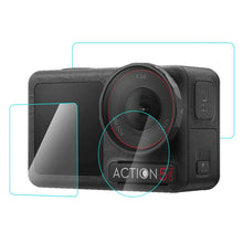 Load image into Gallery viewer, For DJI Osmo Action 5 Pro PULUZ 3-in-1 Lens Front and Back Screen Tempered Glass Explosion-proof Film