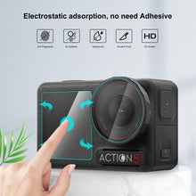 Load image into Gallery viewer, For DJI Osmo Action 5 Pro PULUZ 3-in-1 Lens Front and Back Screen Tempered Glass Explosion-proof Film