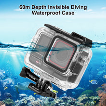 Load image into Gallery viewer, For Insta360 Ace Pro PULUZ 60m Underwater Waterproof Housing Case with Base Adapter &amp; Screw, For Insta360 Ace Pro  Underwater Case