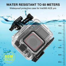 Load image into Gallery viewer, For Insta360 Ace Pro PULUZ 60m Underwater Waterproof Housing Case with Base Adapter &amp; Screw, For Insta360 Ace Pro  Underwater Case