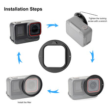 Load image into Gallery viewer, For Insta360 Ace Pro PULUZ 52mm UV Lens Filter Adapter Ring with Lens Cover, For Insta360 Ace Pro Filter Adapter Ring