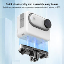 Load image into Gallery viewer, For Insta360 GO3 PULUZ Magnetic Aluminum Alloy Quick Release Base Mount, For Insta360 GO3 / GO 3S CNC