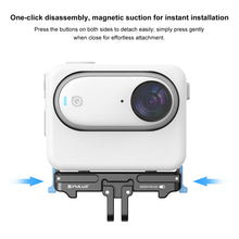 Load image into Gallery viewer, For Insta360 GO3 PULUZ Magnetic Aluminum Alloy Quick Release Base Mount, For Insta360 GO3 / GO 3S CNC